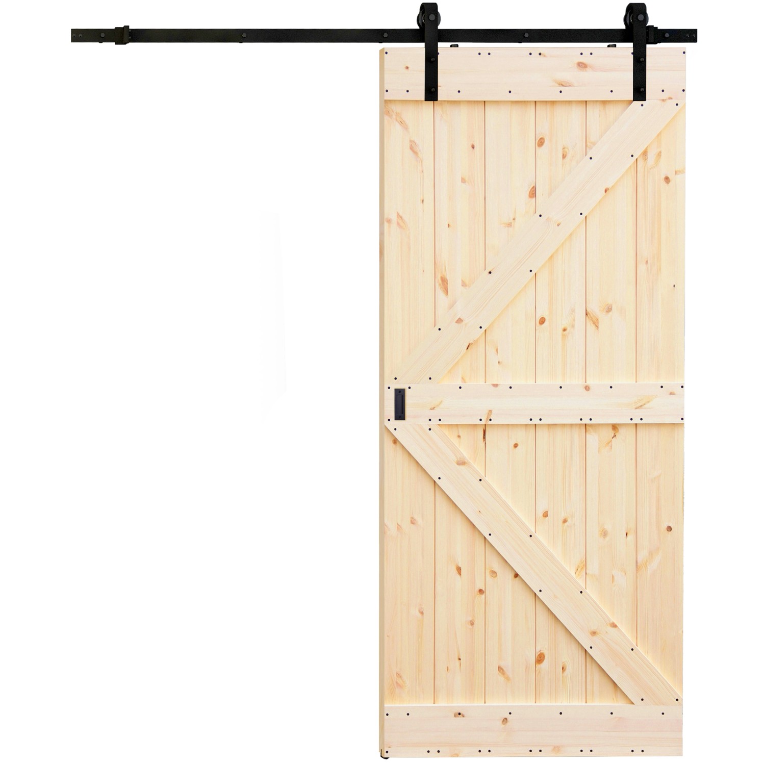 RADEX Kompletní posuvné dveře LOFT RUSTIC K vč. systému REA a madla, 95 x 210 cm