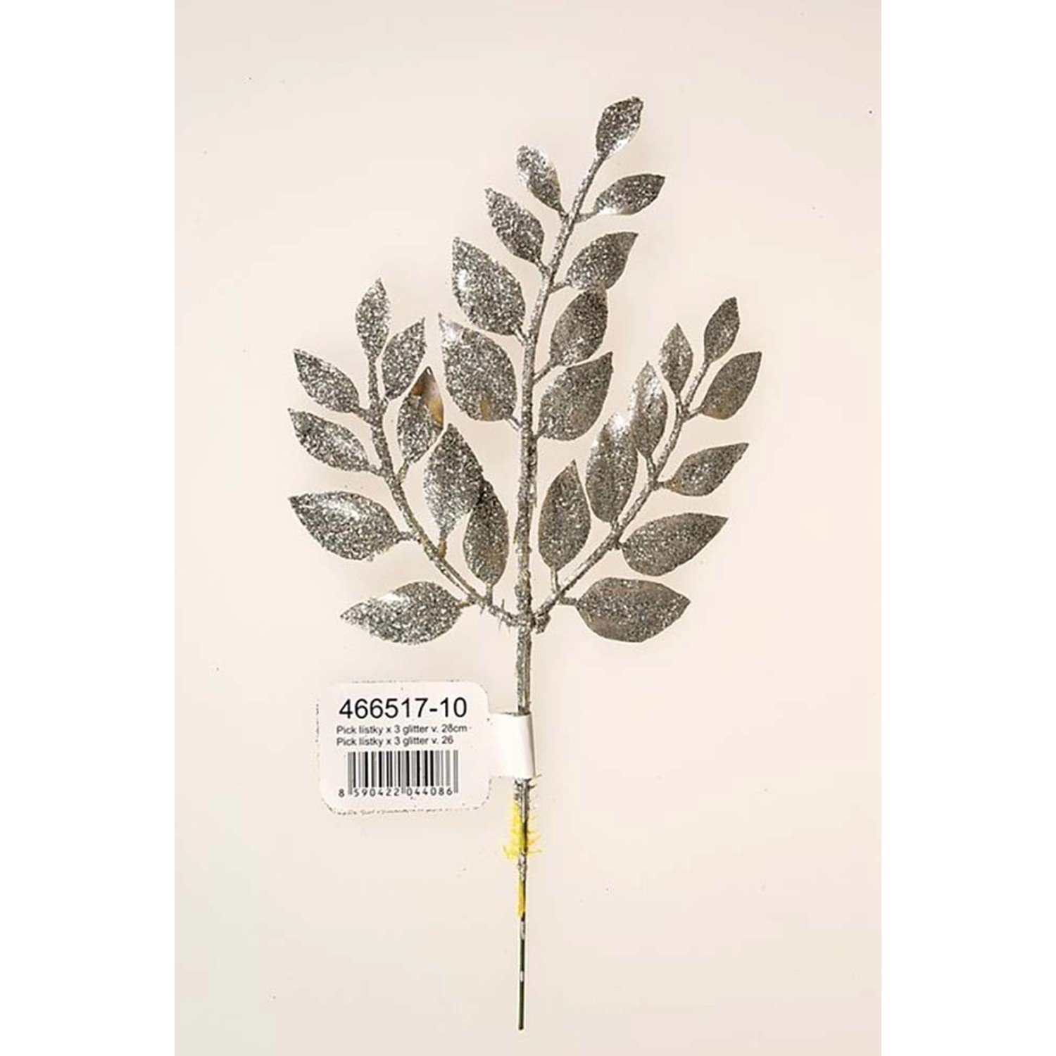 EverGreen Dekorativní větvička stříbrná 26 cm