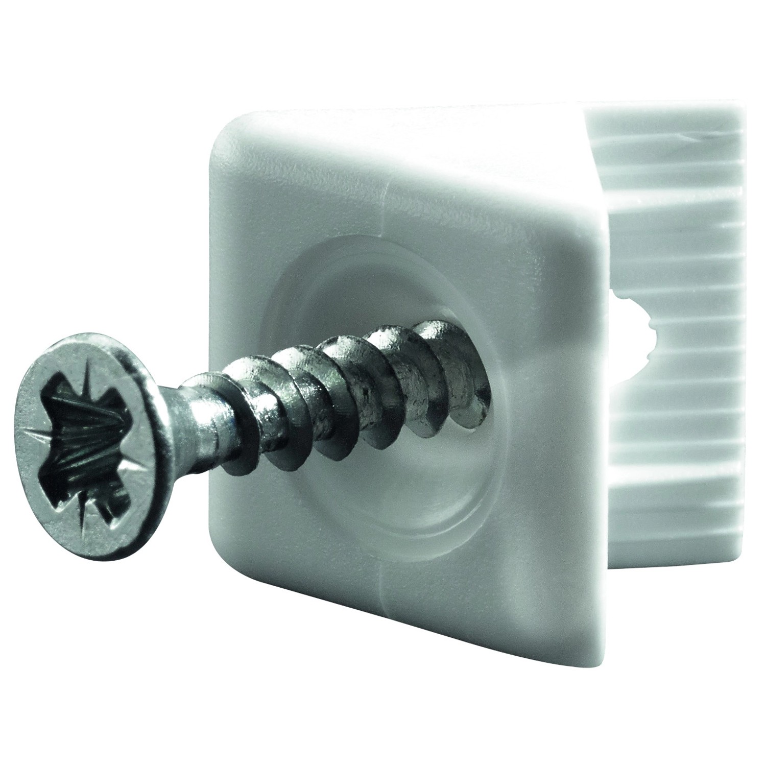 Hettich Nábytkový držák zádového panelu, bílý, 10 ks, 14 x 10 x 10 mm