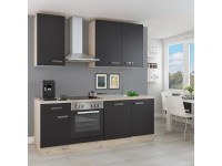 Flex-Well Kuchyně Lara 220 cm/typ 4 - trouba/varná deska/digestoř/myčka