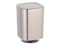 Wenko Koš s výkyvným víkem Auron stříbrný 5,5 l plastový 17,2 cm x 25,5 cm x 17,