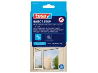 tesa Okenní síť proti hmyzu INSECT STOP na suchý zip, antracitová, 130 x 150 cm