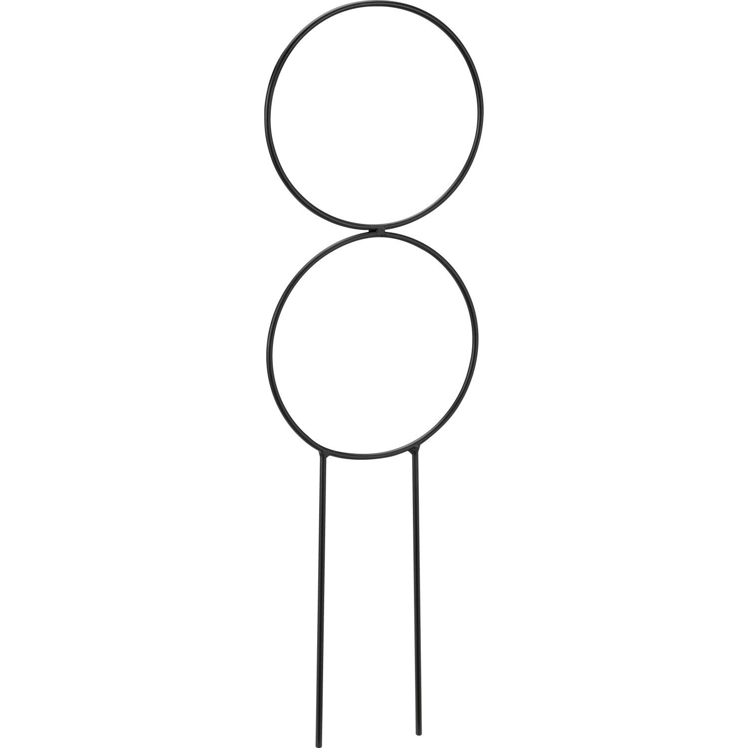 Kovová opora k rostlinám tvar č. 1, černá, 10 x 34 cm