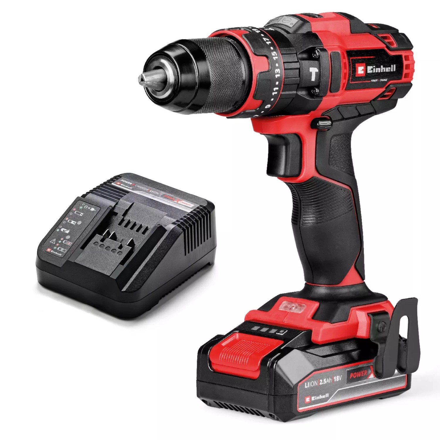 Einhell Power X-Change Aku vrtací šroubovák TE-CD 18/44 Li-i (1 x 2,5 Ah)