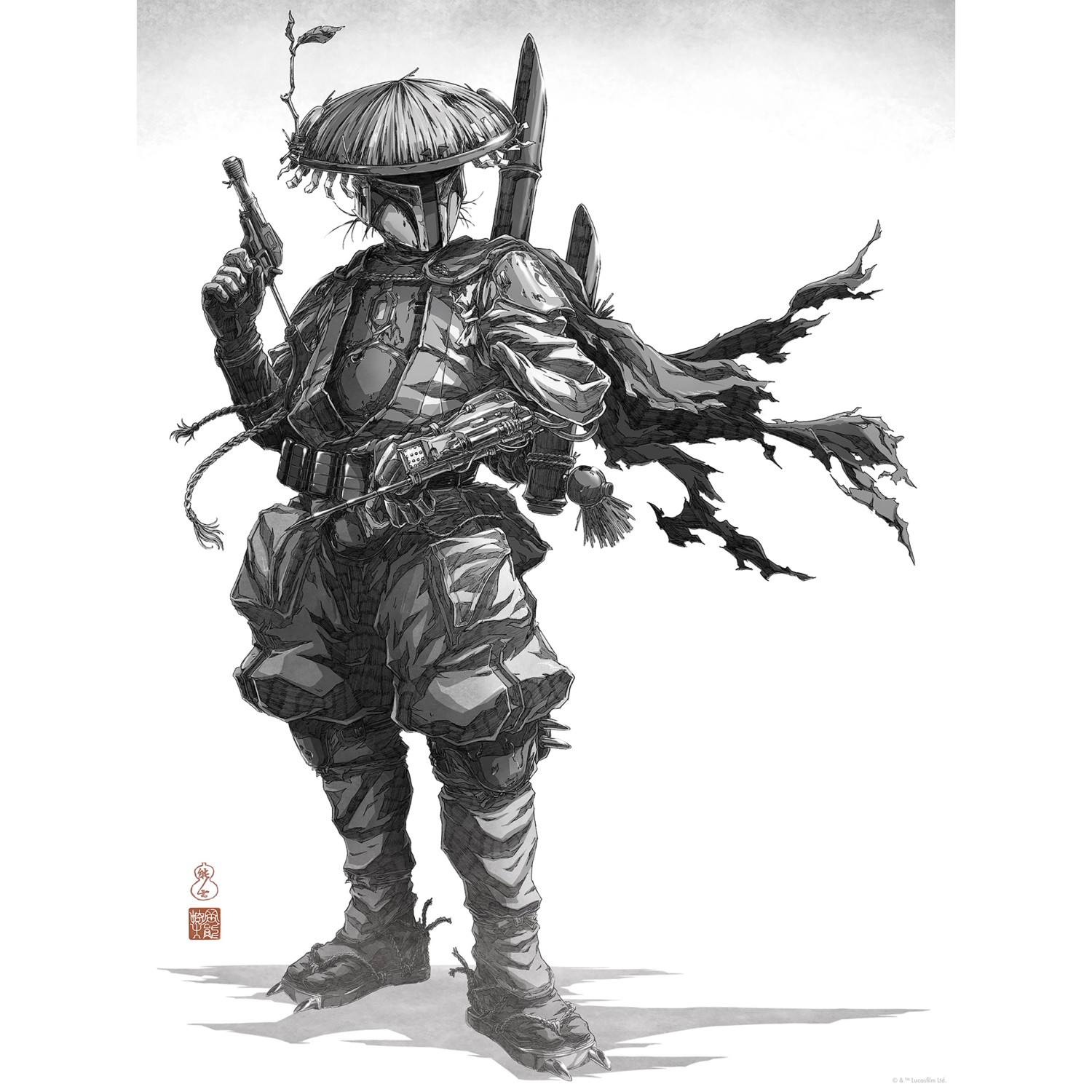 Komar Plakát Star Wars Vision Samurai Bounty Hunter 30 x 40 cm