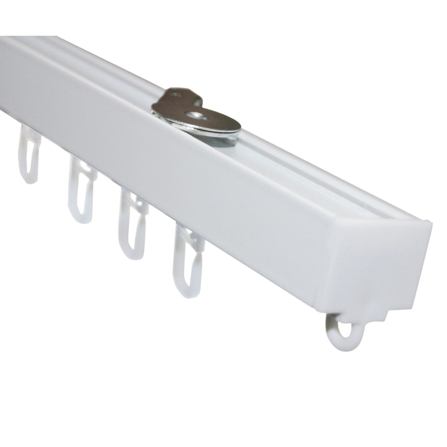 Gardinia Sada hliníkových záclonových kolejniček LUNA jednodrážková bílá 160 cm