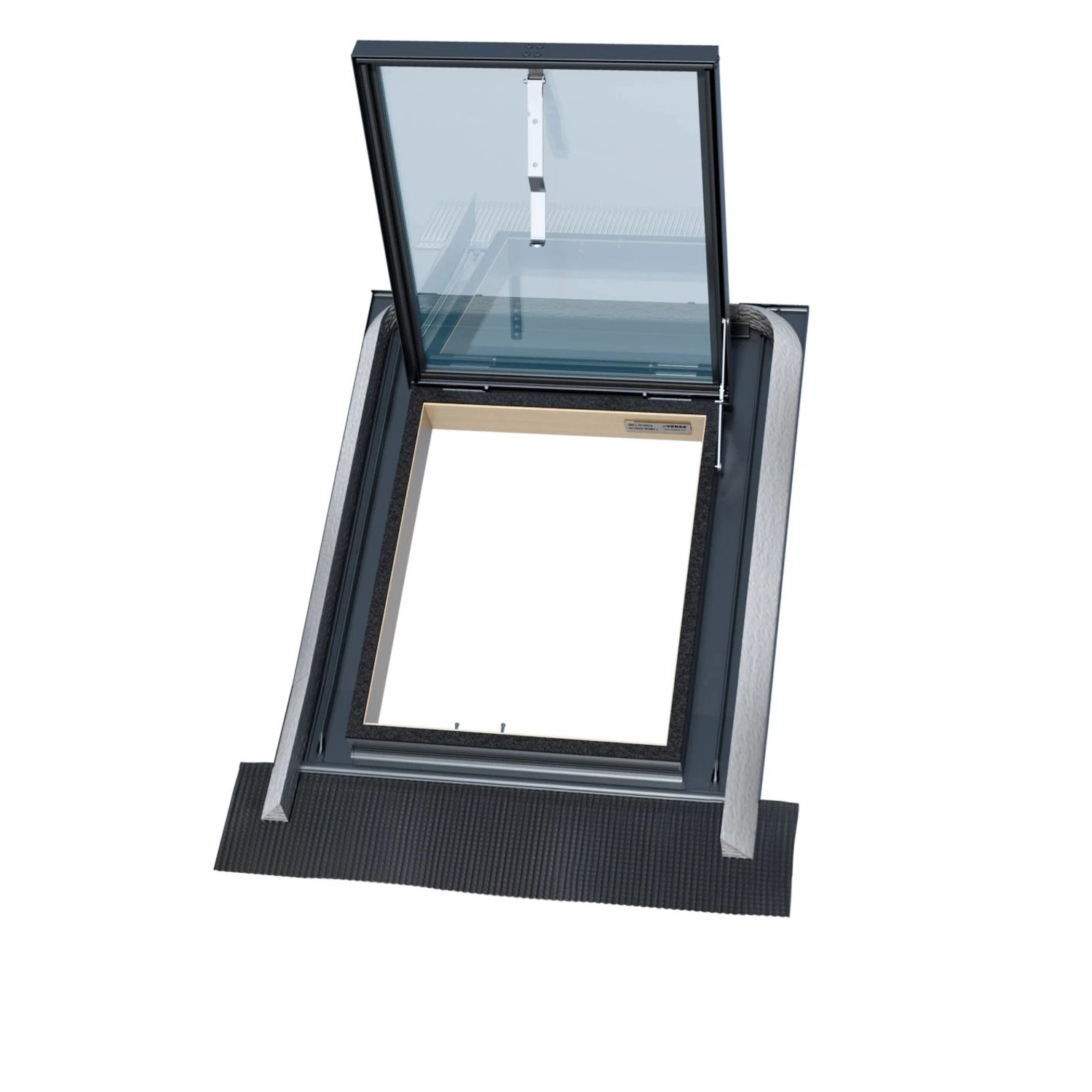 EGIBI Střešní výlez horní výklop, dřevo 2sklo WVM V4, lemování EPDM, 47x57cm