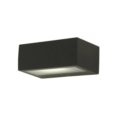 LUTEC Nástěnné svítidlo GEMINI tm. šedé 1 x E27 max. 40W IP54 70x110x170mm