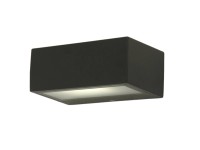 LUTEC Nástěnné svítidlo GEMINI tm. šedé 1 x E27 max. 40W IP54 70x110x170mm