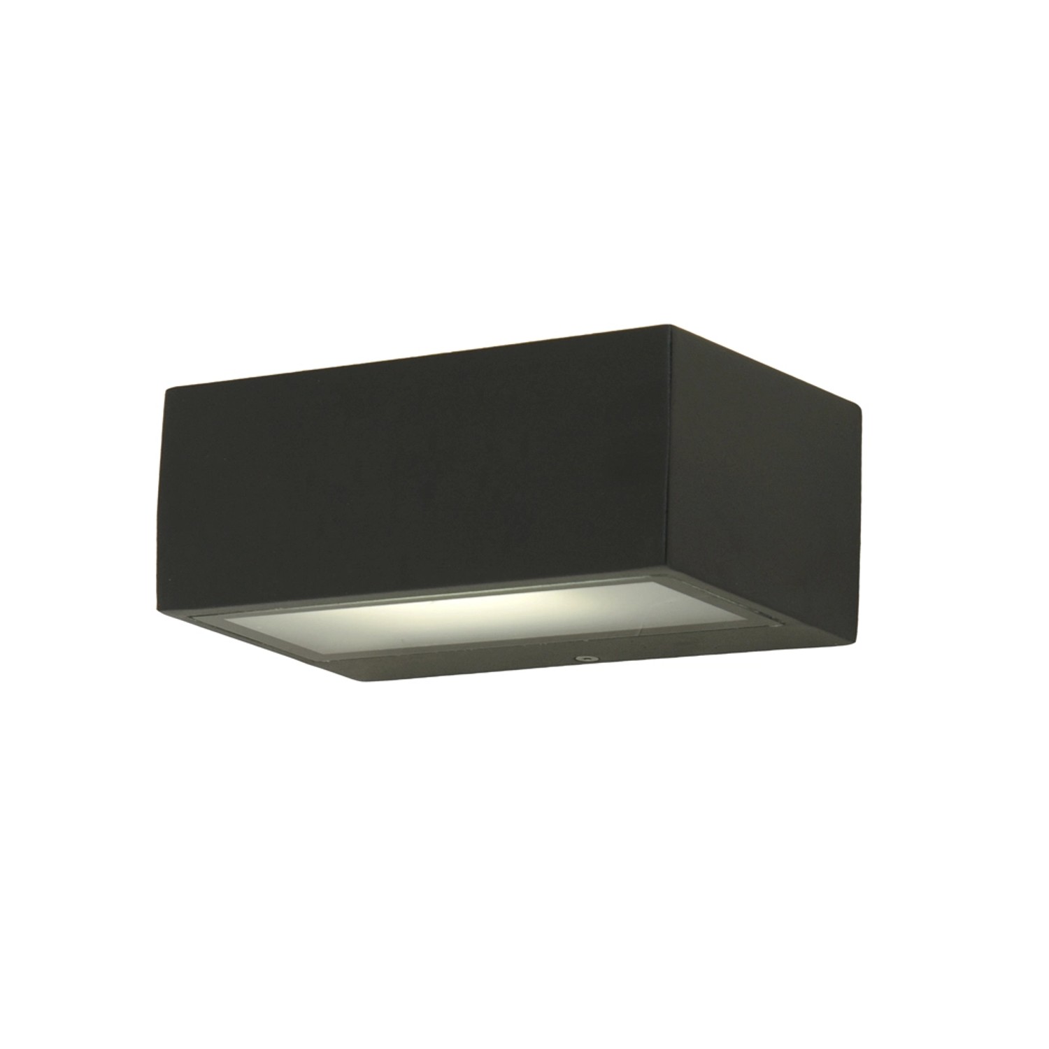 LUTEC Nástěnné svítidlo GEMINI tm. šedé 1 x E27 max. 40W IP54 70x110x170mm