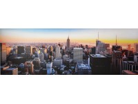 FALC Obraz tištěný na plátně Město 50 x 150 cm