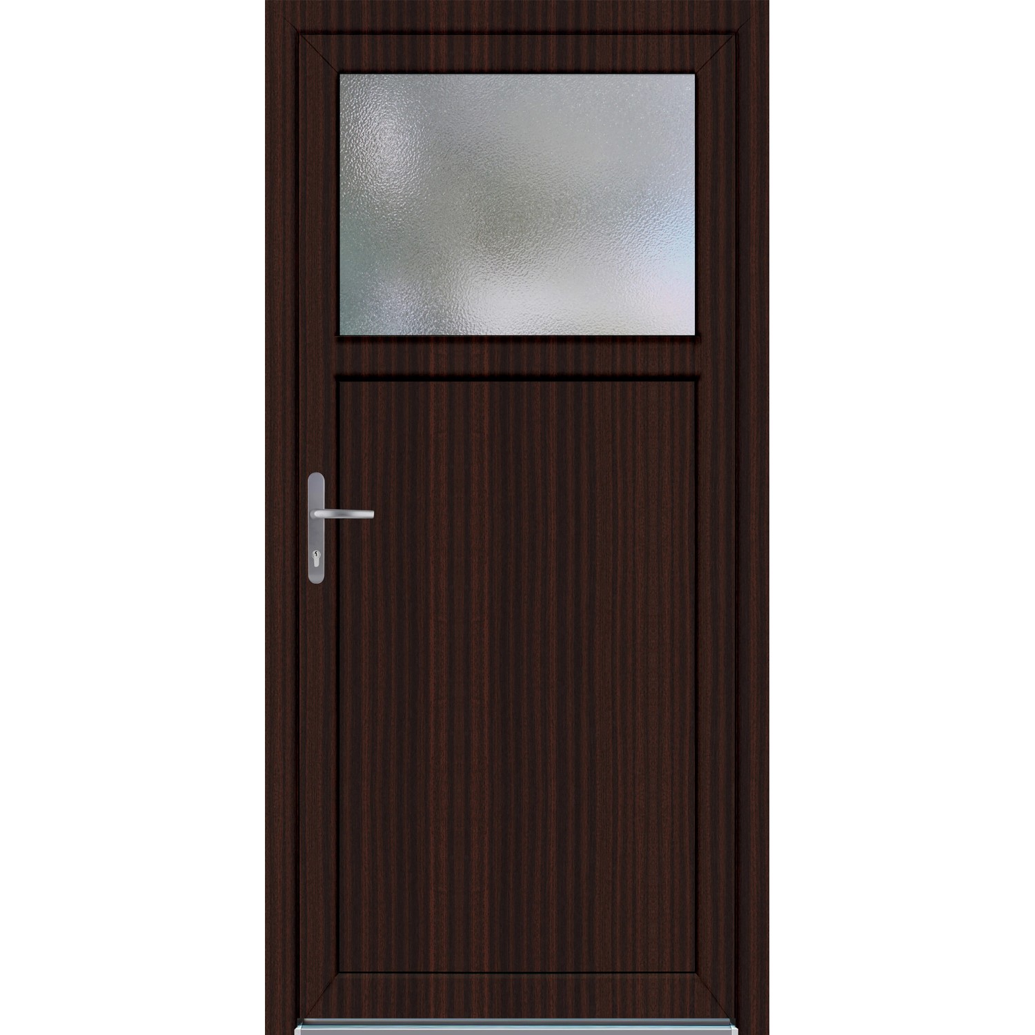 Panto Plastové vedlejší vchodové dveře K504, mahagon, 98 x 198 cm, L