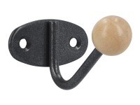 Siro Háček na kabáty 1294 kov šedý/javor 32 mm