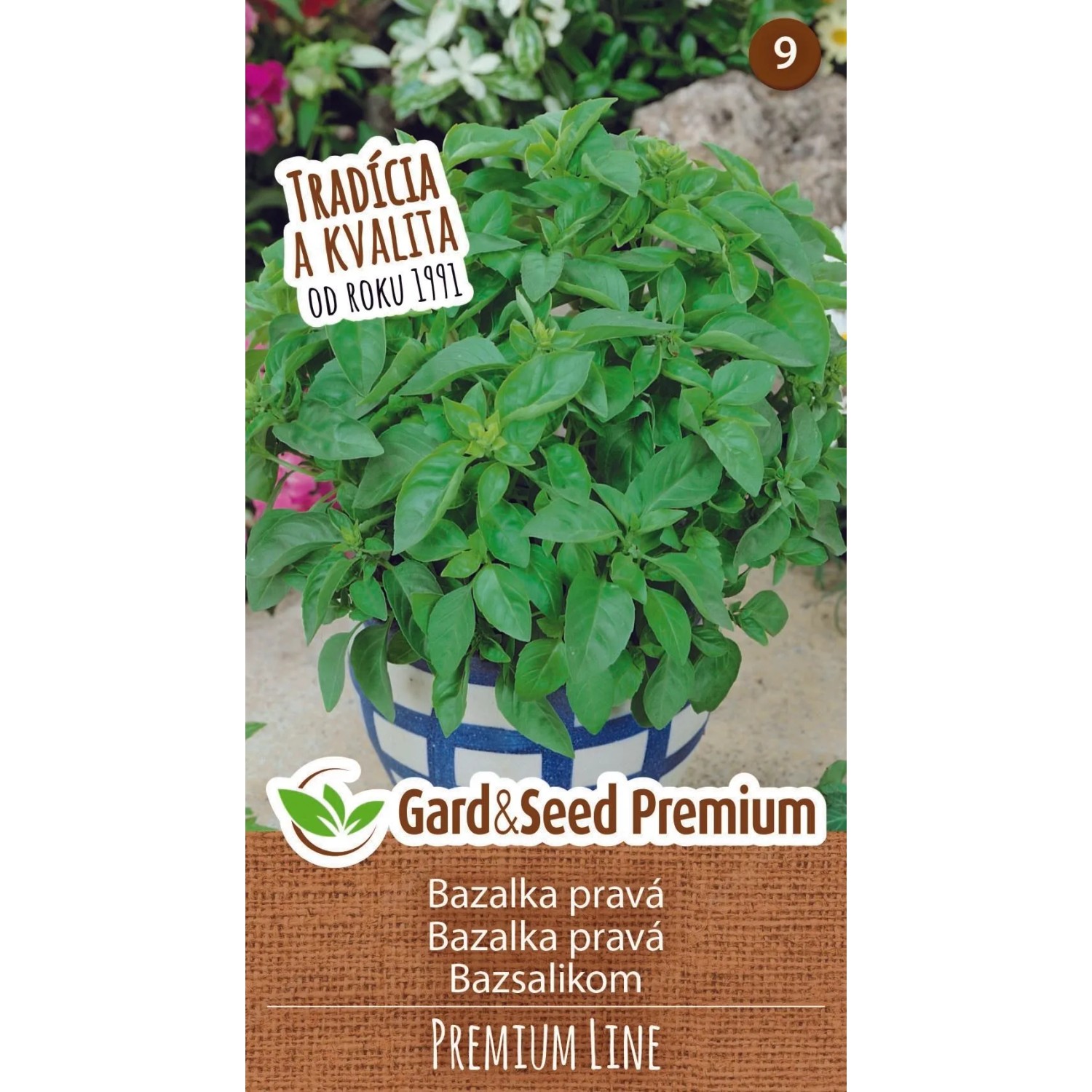 GardenSeed Premium Semínka Bazalka pravá