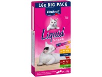 Vitakraft Pochoutka pro kočky Liquid Snack Multipack kuře a hovězí, 16 x 15 g