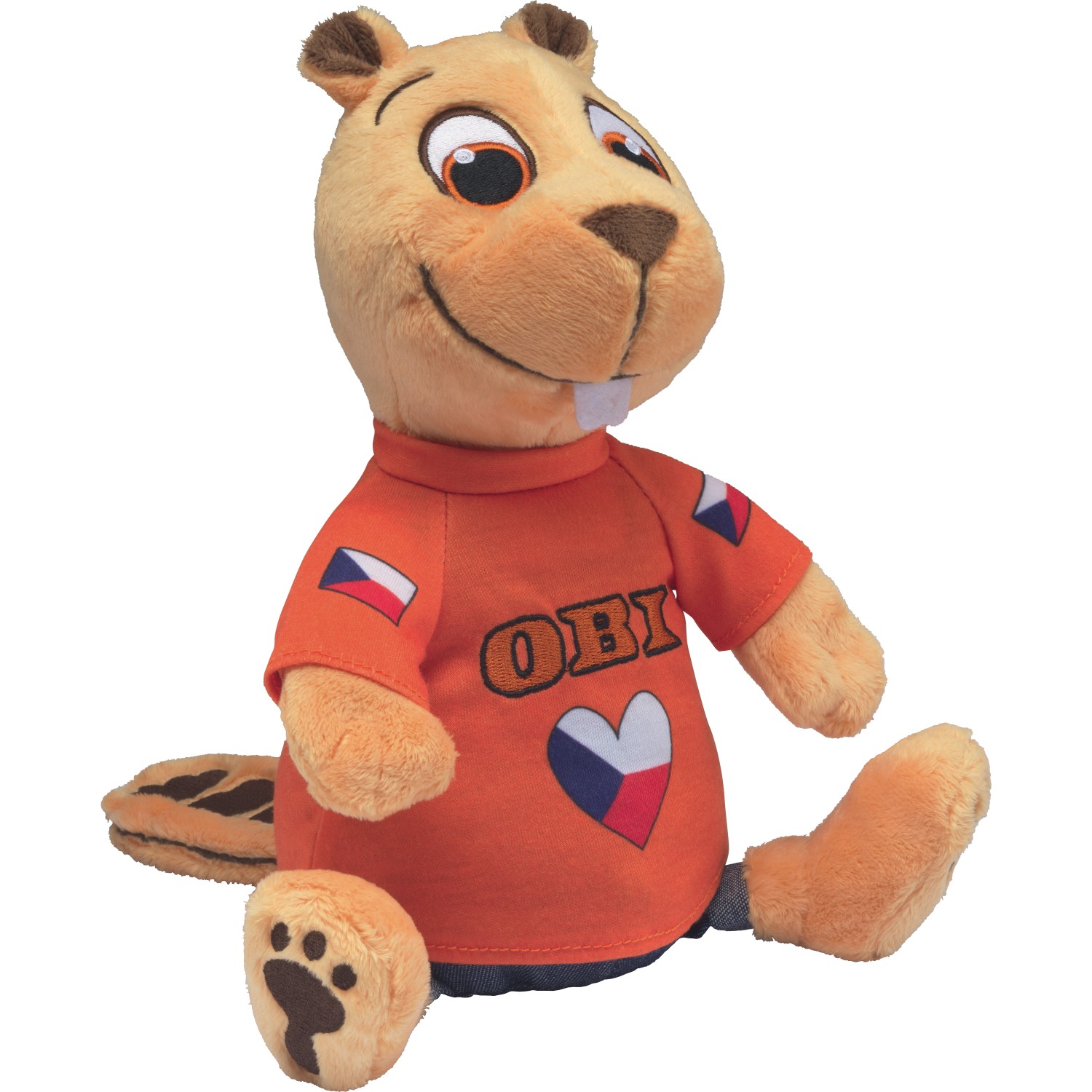 OBI Česká republika 30 LET Plyšový bobr 23 cm