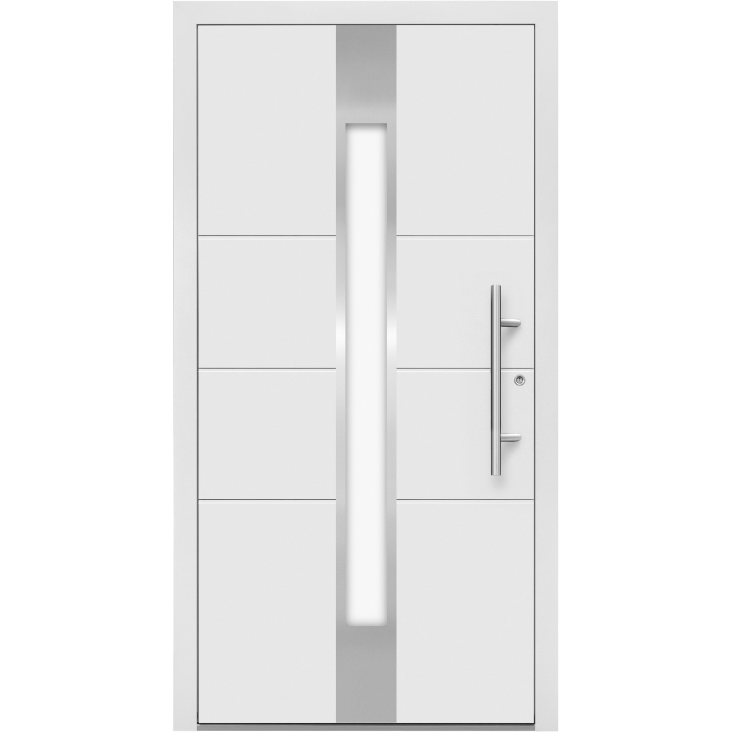 Splendoor Hliníkové vchodové dveře Moderno M560/P, bílé, 110 P
