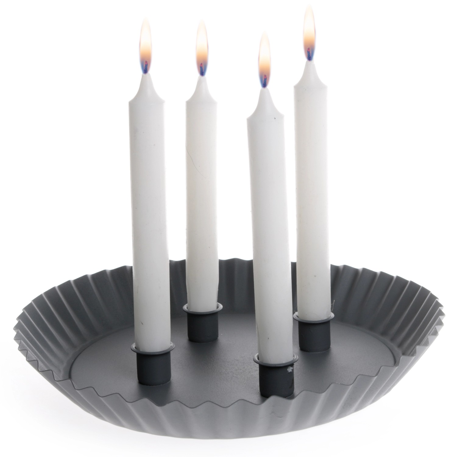 DRAGIMEX Svícen se 4 držáky na svíčku kovový pr. 30 x 4 cm, 1 ks