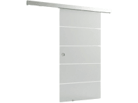 Doorlegro Posuvné dveře EasySlide 65 - set, satin 4 pruhy/nerez, 205 x 90 cm