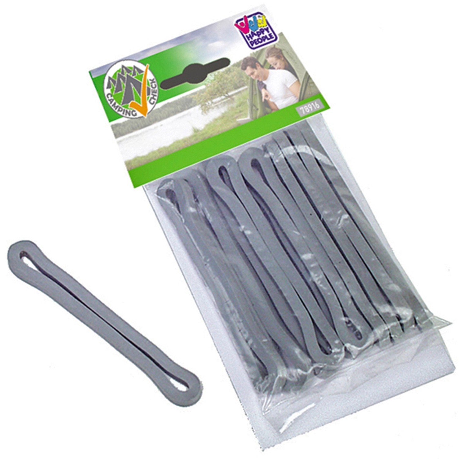 Happy People Stanové napínací gumové kroužky, 10 ks