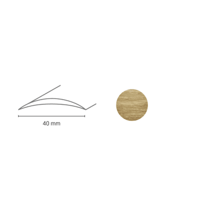 Döllken Profiles Přechodový profil DP 64 S samolepicí 40 x 1800 mm, dub cognac
