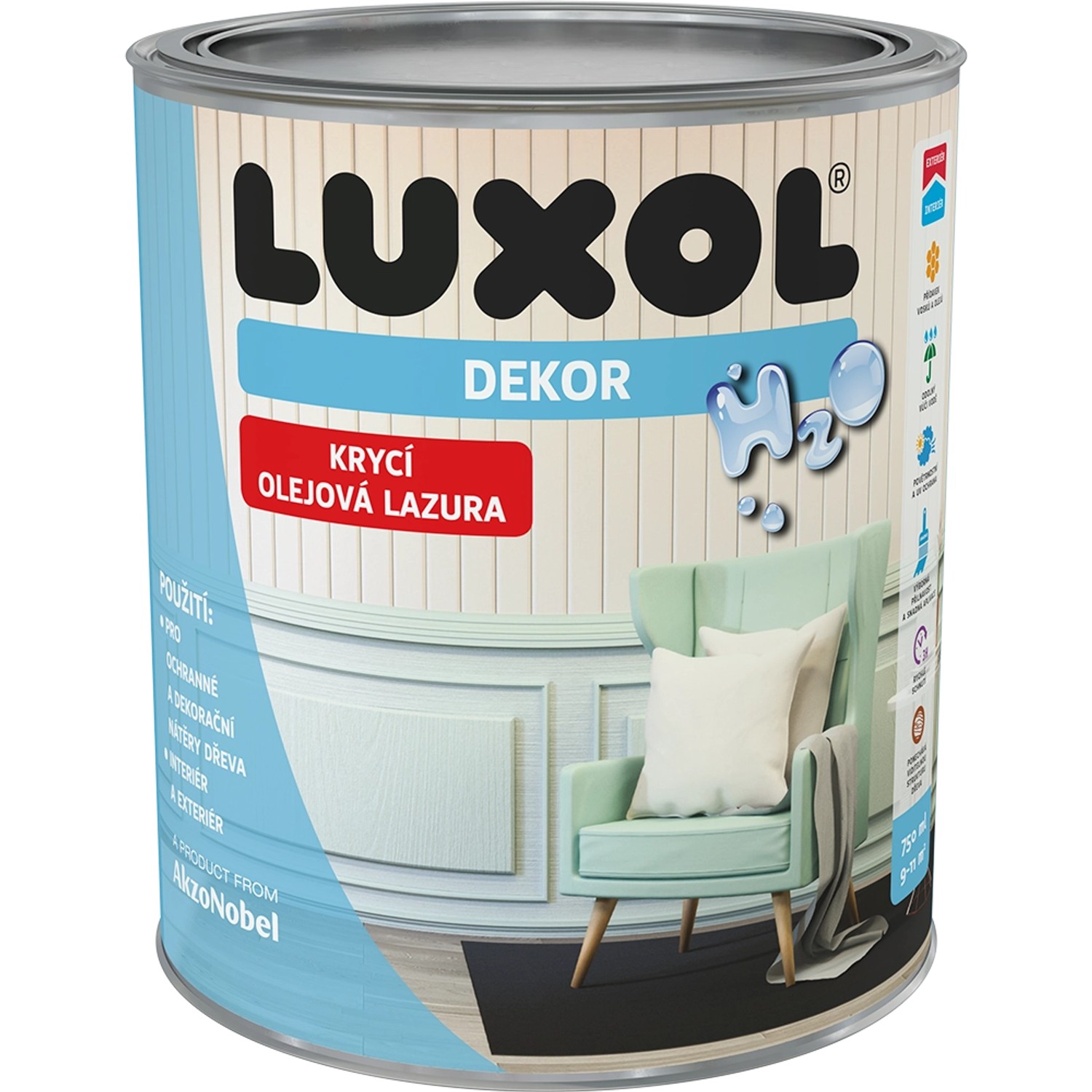 Luxol Dekor rustikální dub 0,75L
