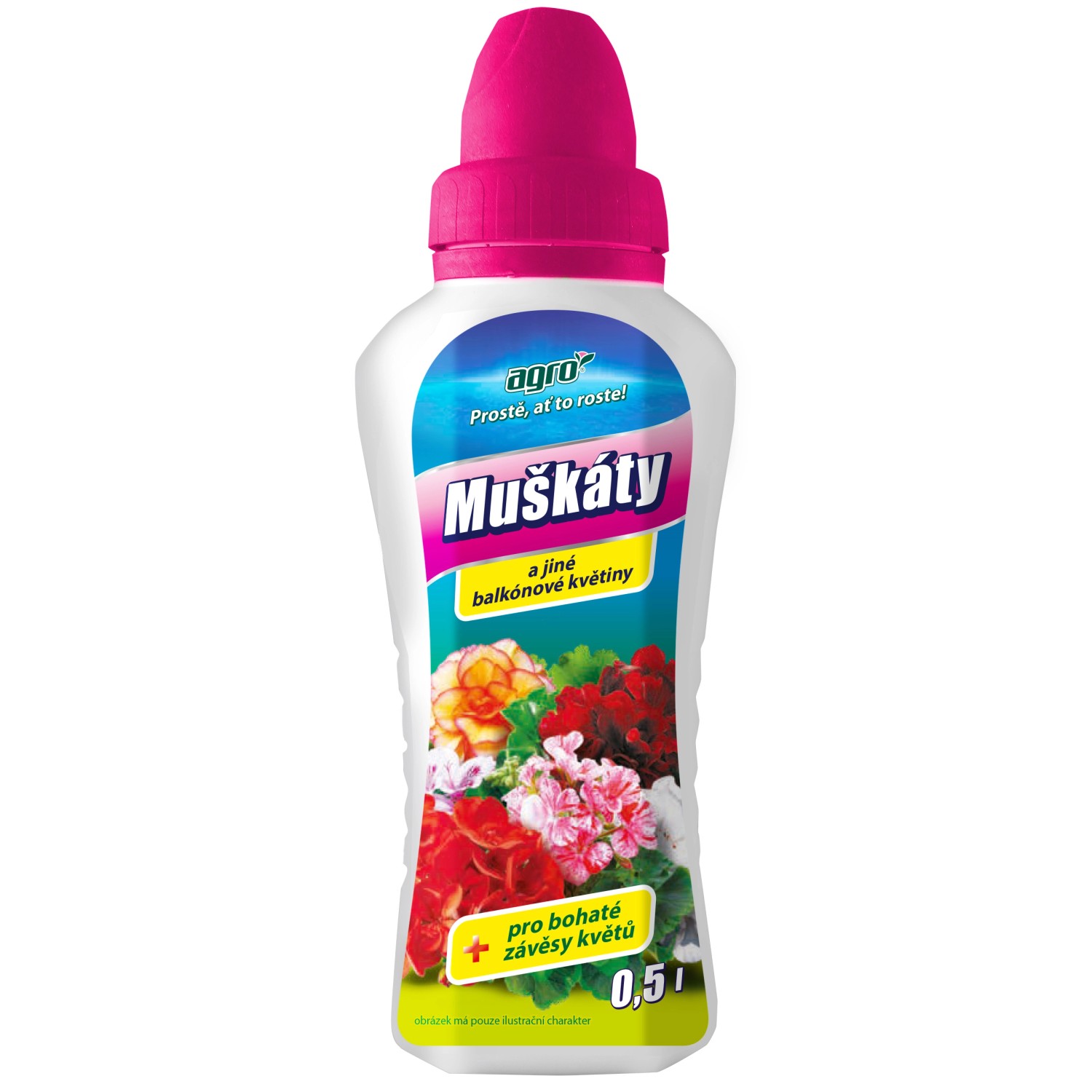Agro Kapalné hnojivo Muškáty, begonie a jiné balkónové květiny