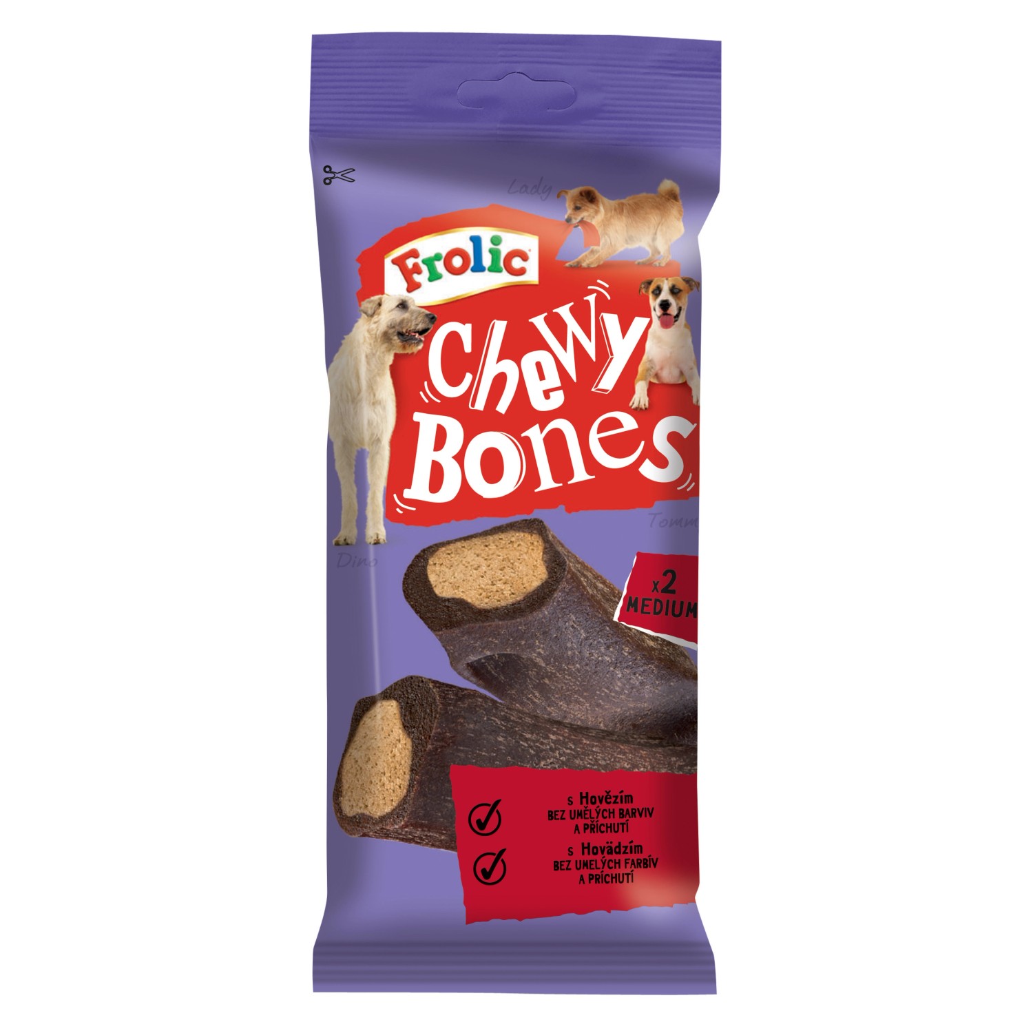 Frolic Pamlsek pro psy Chewy Bones 170 g