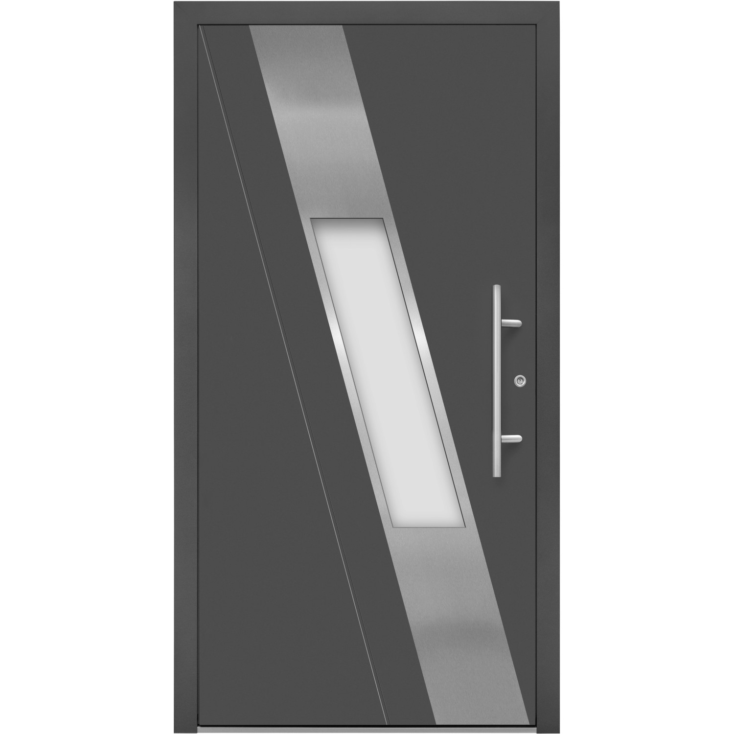Splendoor Hliníkové vchodové dveře Moderno M540/P, antracitová metalíza, 110 P