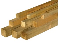 Čtyřhranný sloupek tlakově impregnovaný, zelený, 180 x 7 x 7 cm