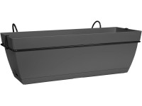 Ebert Sada květinových truhlíků Paris 18 cm x 50 cm x 27 cm antracitová