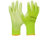 GEBOL Pracovní rukavice Nano Flex Neon, neonově žlutá, vel. 9