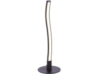Just Light. Stolní LED lampa Wave, 3W, 345lm, 3000K, černá, pr. 10 x 30 cm