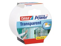 tesa Průhledná textilní opravná páska Extra Power Transparent, 10 m x 50 mm