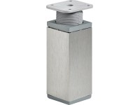 Hettich Nábytková noha 100-115 mm x 40 mm x 40 mm ocel vzhled nerezu, 1 ks