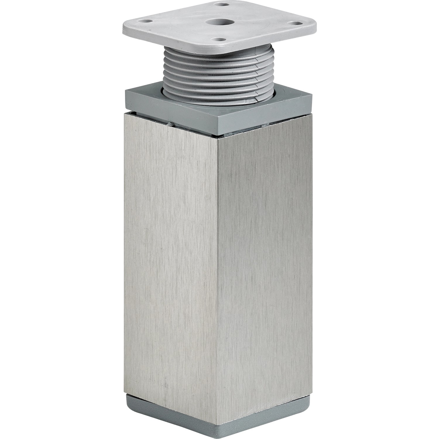 Hettich Nábytková noha 100-115 mm x 40 mm x 40 mm ocel vzhled nerezu, 1 ks