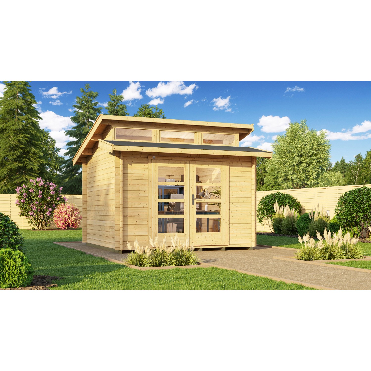 Weka Dřevěný zahradní domek 158 vel. 1, přírodní, 300 x 300 cm