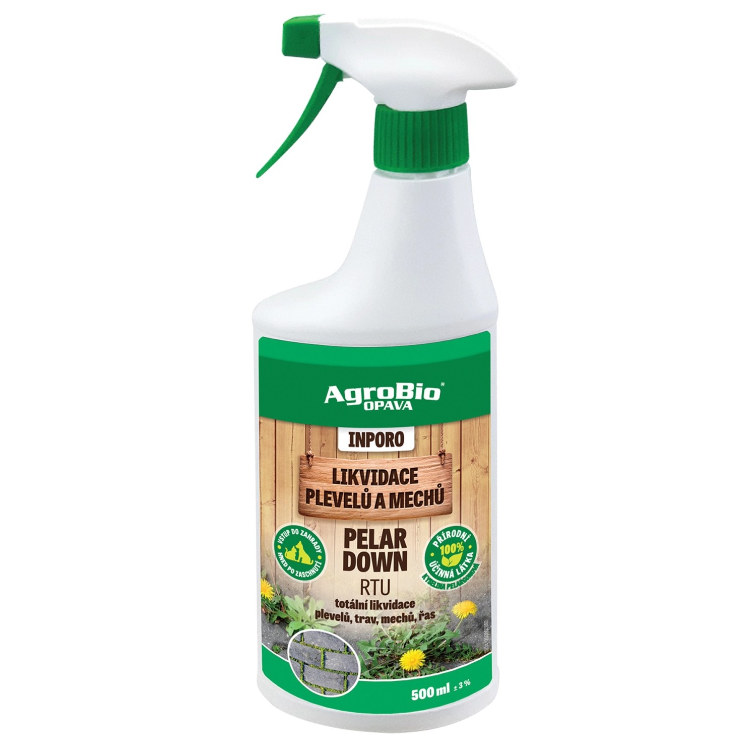AgroBio Opava Totální herbicid INPORO PelarDown, RTU 500 ml