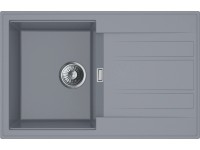 Miló Granitový dřez Piatto šedý 78 x 50 x 21,5 cm Miló Granitový dřez Piatto šedý 78 x 50 x 21,5 cm