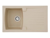 Respekta Kuchyňský dřez Mineralite Boston pískově béžový 86 x 50 cm Respekta Kuchyňský dřez Mineralite Boston pískově béžový 86 x 50 cm
