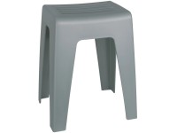 Wenko Plastová koupelnová stolička Kumba, šedá, 47 x 38 x 32 cm