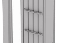 Biohort Držák na nářadí Neo, AvantGarde ECO stříbrný 2 ks, 30 x 5 x 3,5 cm