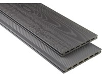 KOVALEX Terasové prkno WPC XL WITH TEXTURE šedo-hnědé 20 x 190 mm - metráž