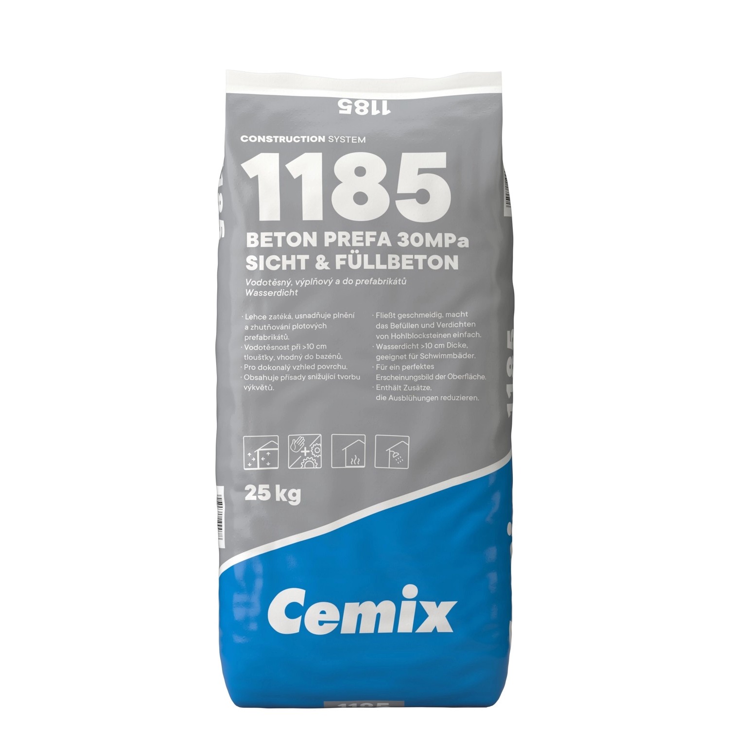 Cemix Výplňový beton do prefabrikátů 25 kg