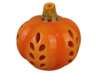 Anděl Přerov Svícen keramická dýně var. 1, oranžová, 8,5 x 8 cm Anděl Přerov Svícen keramická dýně var. 1, oranžová, 8,5 x 8 cm