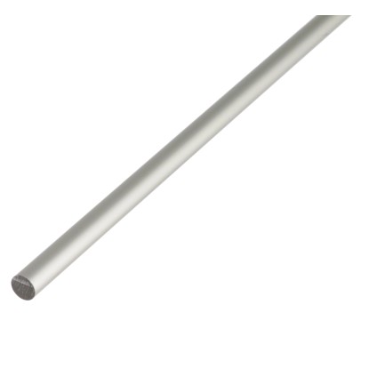 Kulatá tyč stříbrná eloxovaná 8 mm x 8 mm x 2000 mm