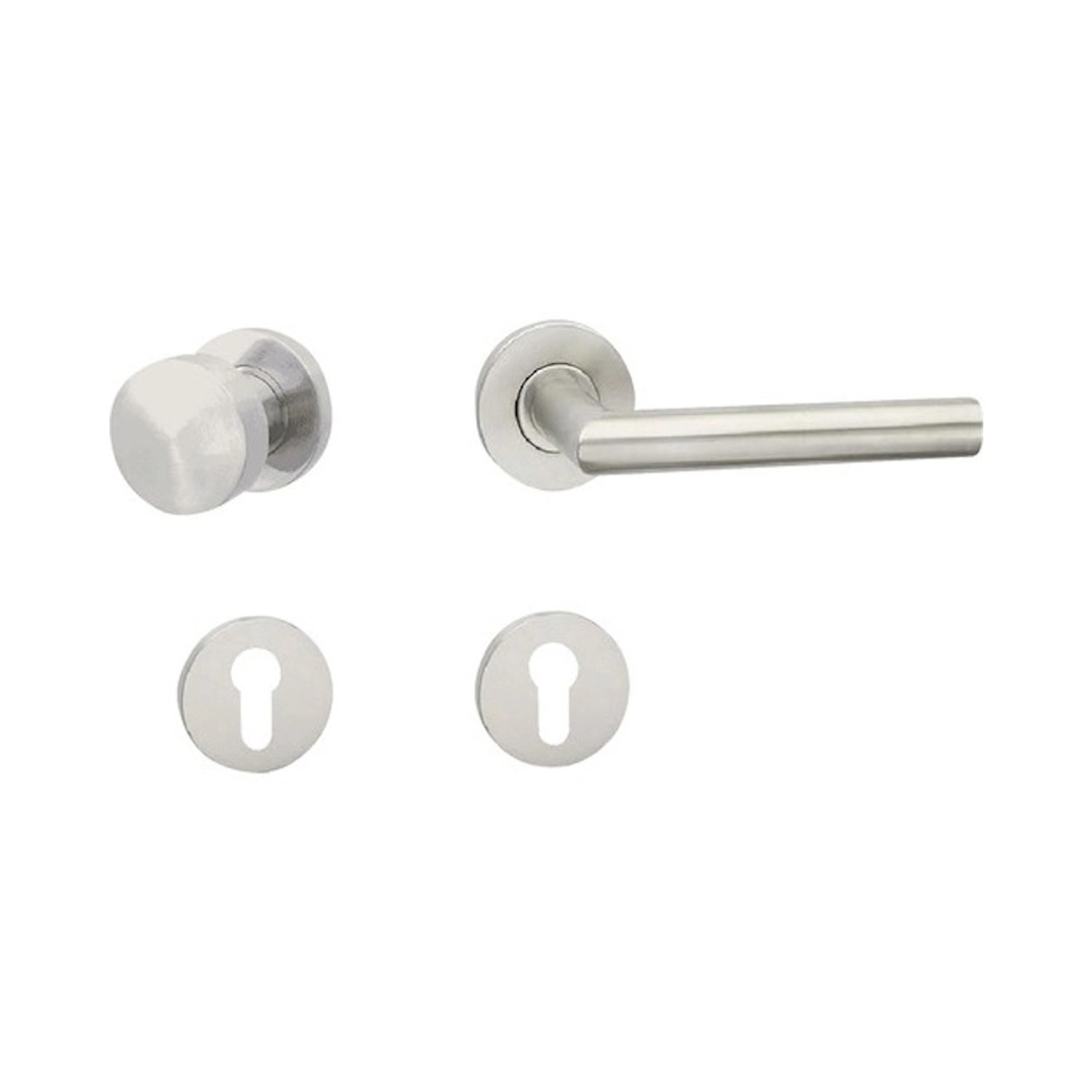 Cobra Rozetové dveřní kování VISION-R III PZ RE, KL/KO, nerez