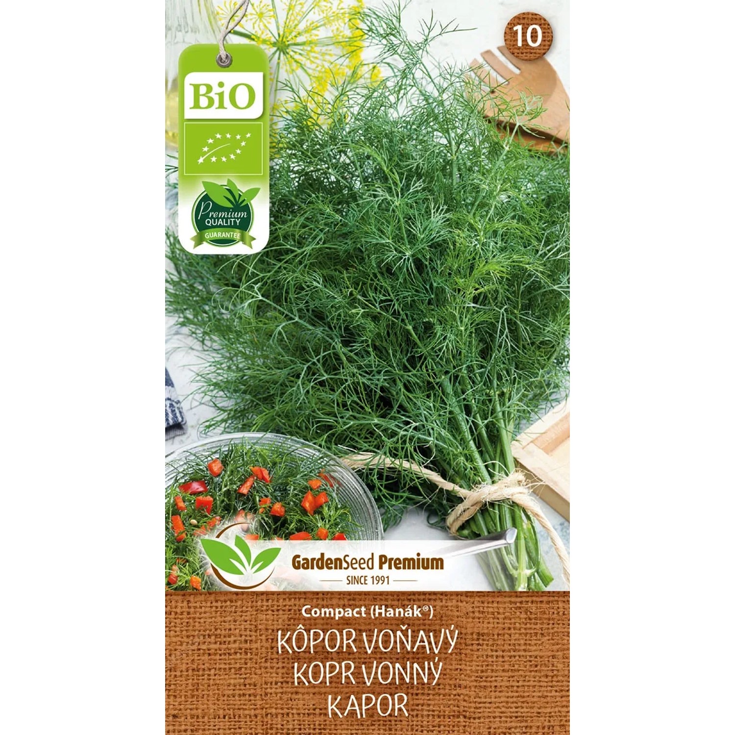 GardenSeed Premium Semínka BIO Kopr vonný Compact (Hanák)