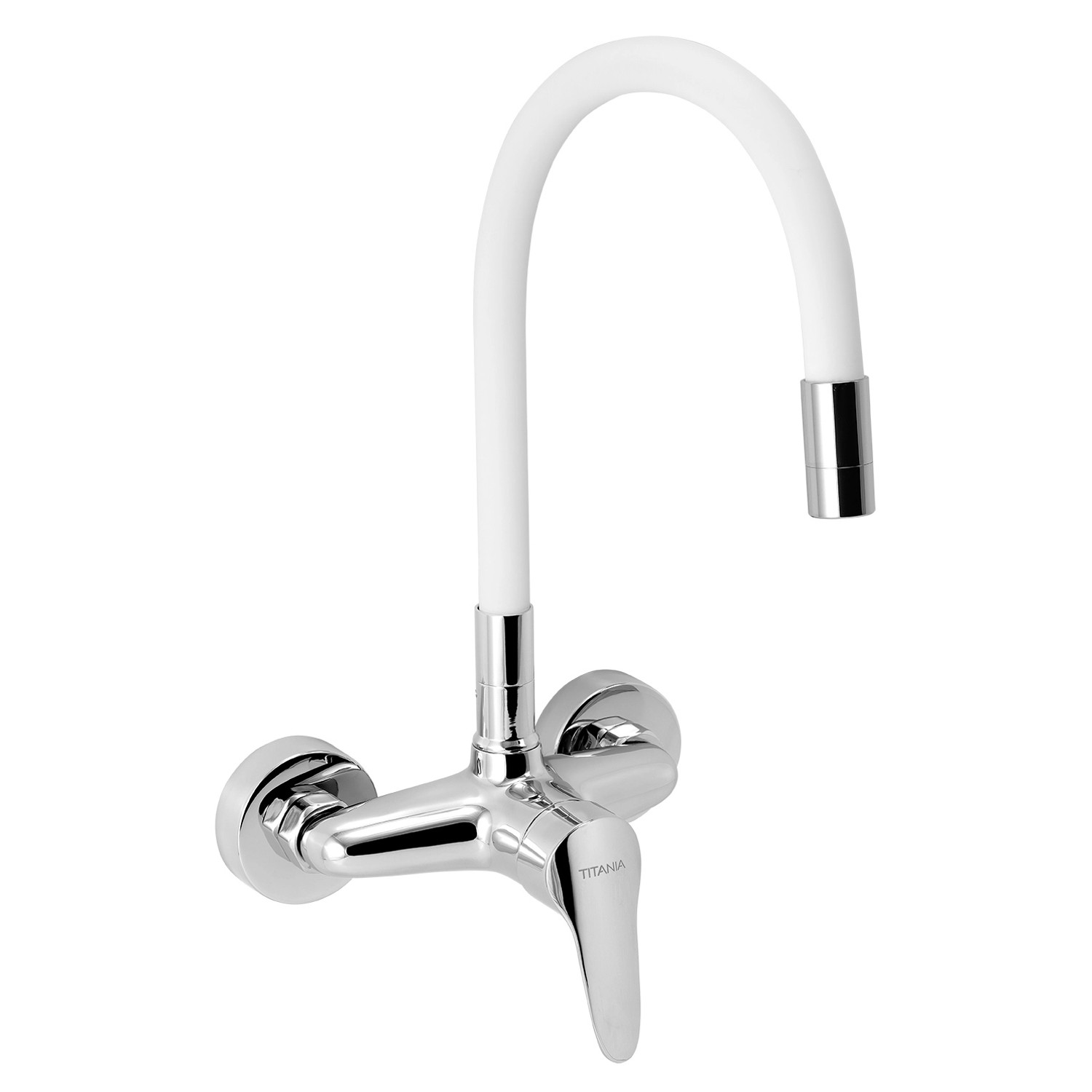 Novaservis Titania Iris New dřezová baterie se silikonovým ramínkem 150 mm bílá-chrom 94480,0b 94480.0B