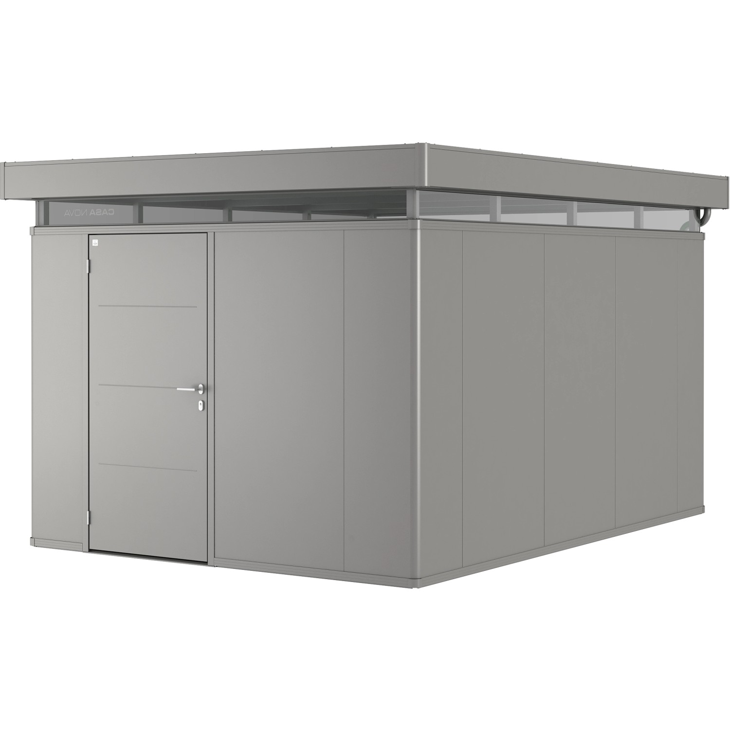 Biohort Plechový zahradní domek CasaNova 3 x 4 křemenově šedá, 430 x 330 cm, L